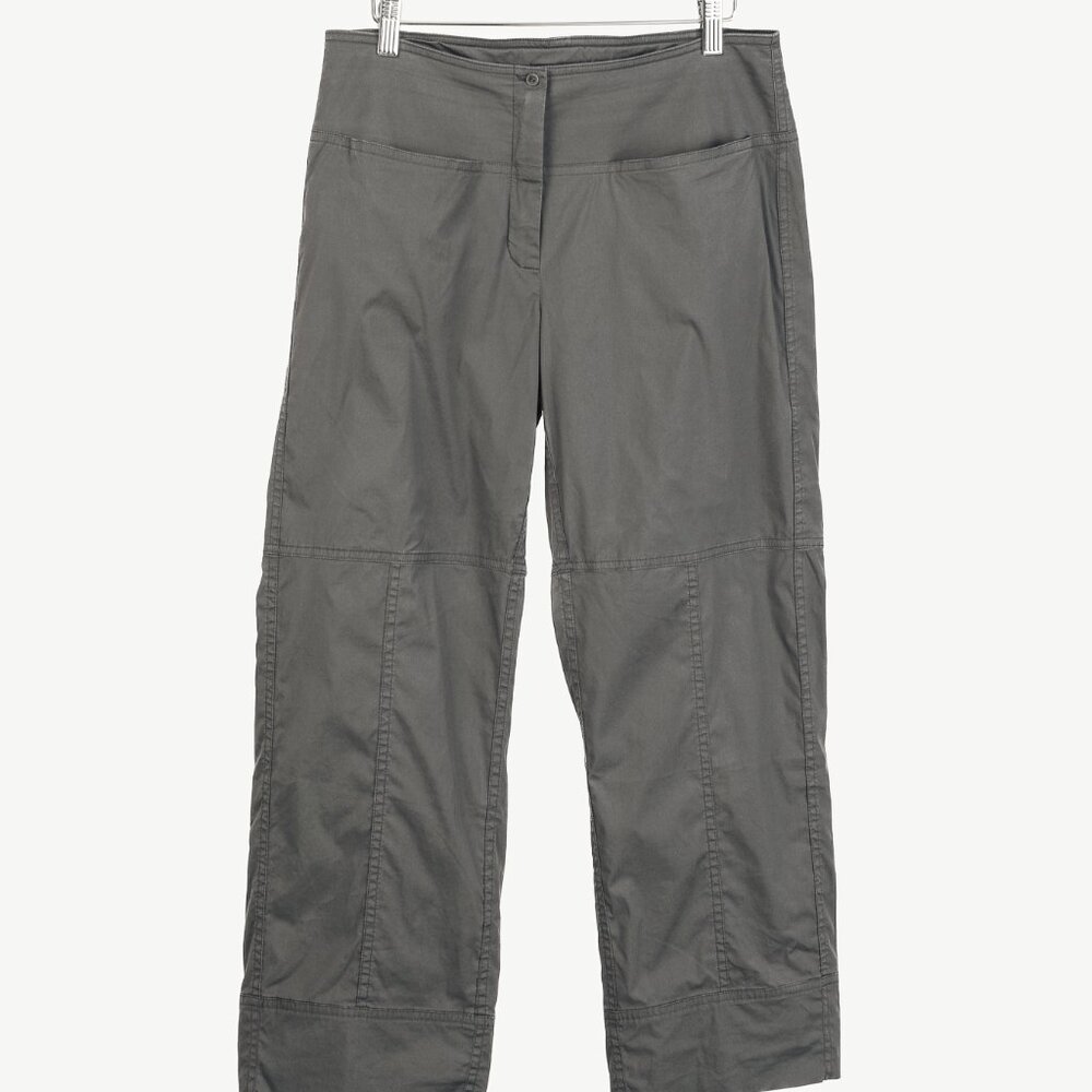 Annette Gortz SS/11 Mao Grey Cotton-Poplin Cropped Pants